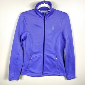 SPYDER Endure Mid Weight Core Zip-up Sweater Jacket Lavender Purple Medium